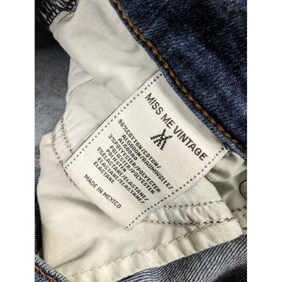 MISS ME Vintage Edition Skinny Jeans Size‎ 29 Nico Quilt Embroidered VP1005S - Picture 9 of 12
